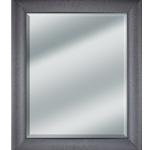 Framed Beveled Mirror in a 3 3/8" Wide Wood Deck Plate Steel Looking Frame Size 30x36 | Frame It Waban Gallery
